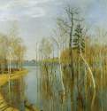 Весна - большая вода, 1897 г. - Холст, масло; 64,2 х 57,5 см. Государственная Третьяковская галерея. Москва. Россия.