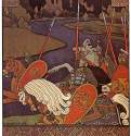 Вольга с дружиной. Иллюстрация к былине "Вольга", 1902 - 1904 г. - Россия.